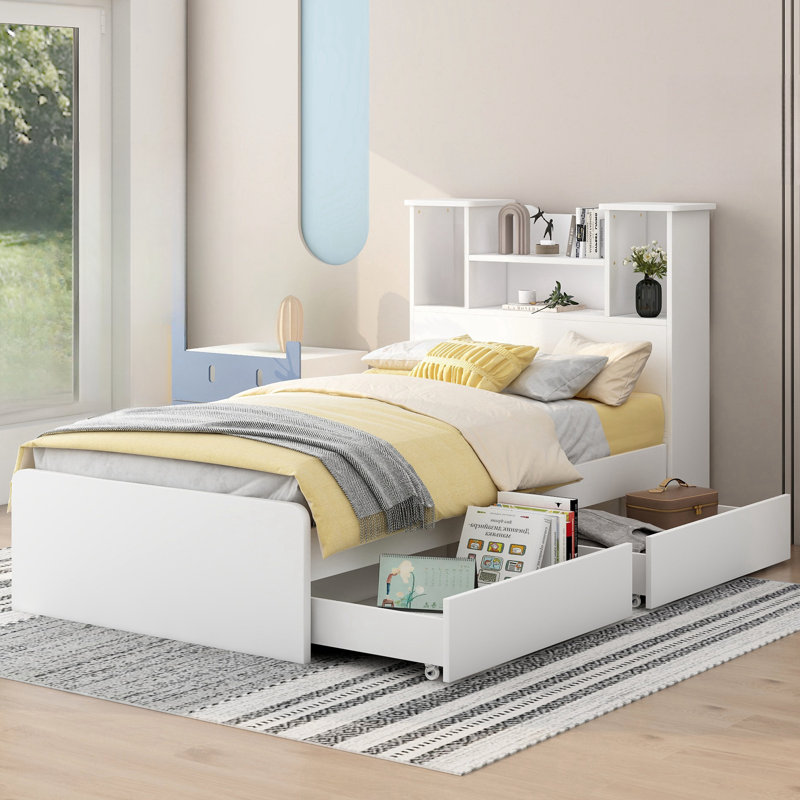 Wayfair twin platform bed with storage hotsell